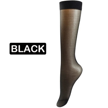 5 Pairs Women’s Ultra-Thin Stockings – Summer Mid-Calf Style
