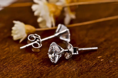 25 Sterling Silver CZ Stud Earrings – Classic Channel Set