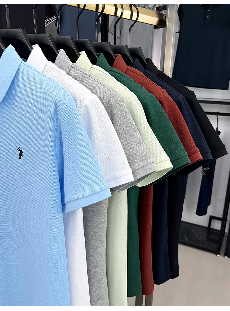Men’s 100% cotton short sleeve polo shirt