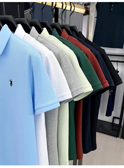 Men’s 100% cotton short sleeve polo shirt