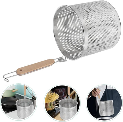 201 stainless steel fine mesh strainer with ergonomic handle