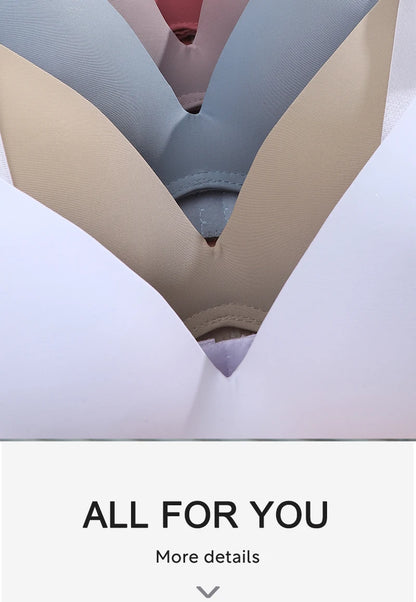Women’s Seamless Push-Up Bra – No Wire, Breathable Design