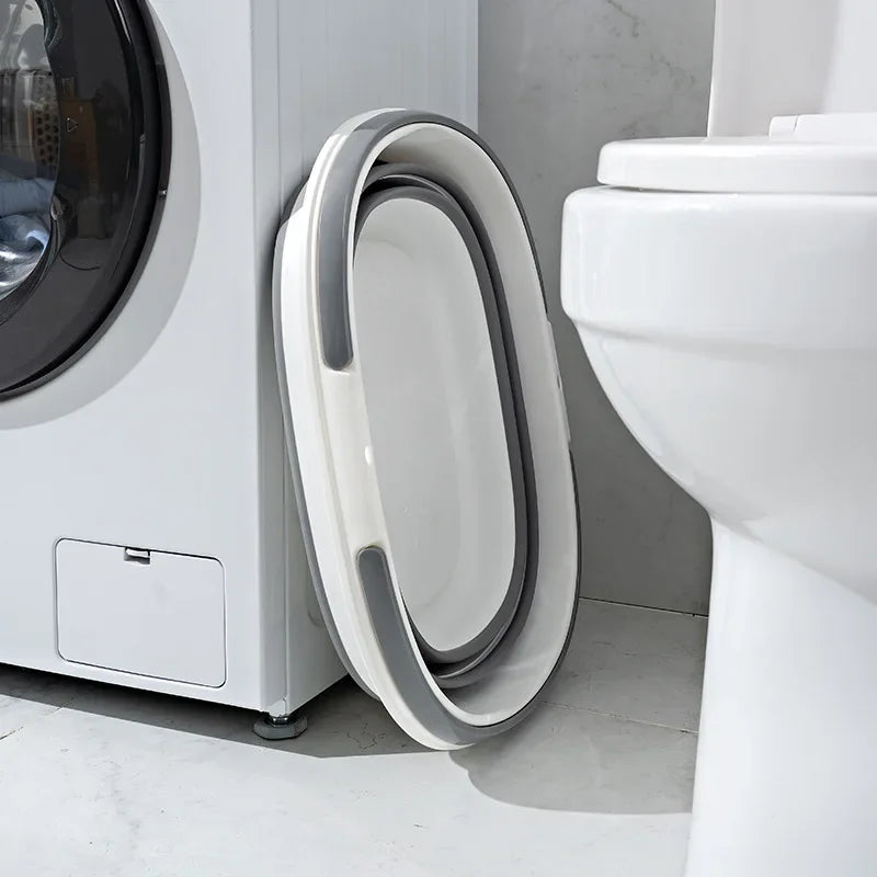 Lightweight foldable bucket—perfect for laundry, cleaning, and organizing