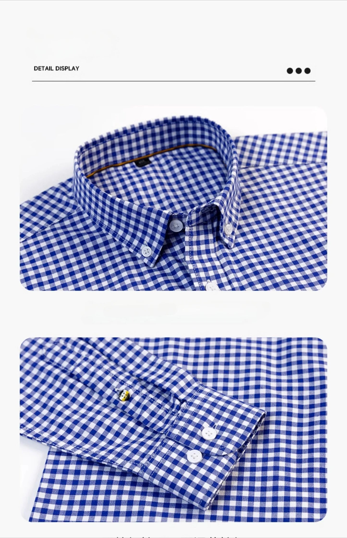 Premium 100% cotton Korean plaid shirt—slim fit, stylish, and comfortable