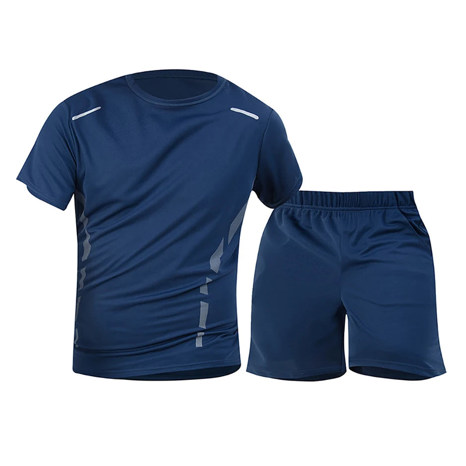 Men’s 2-piece summer sports suit, quick-dry