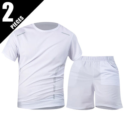 Men’s 2-piece summer sports suit, quick-dry