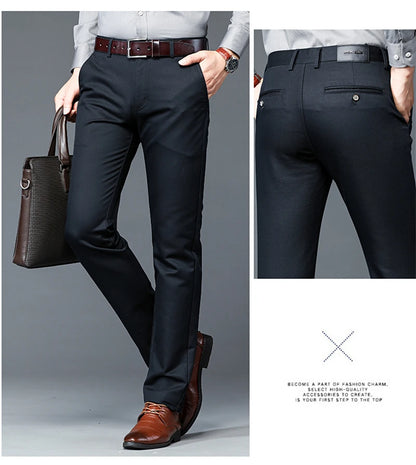 Luxury business casual suit pants, regular fit