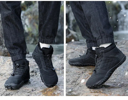 Winter Snow Boots – Warm Fur Lined, Non-Slip Barefoot Style