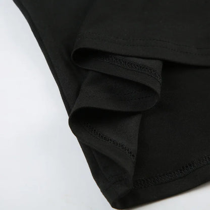 Women’s gothic black strapless tube top