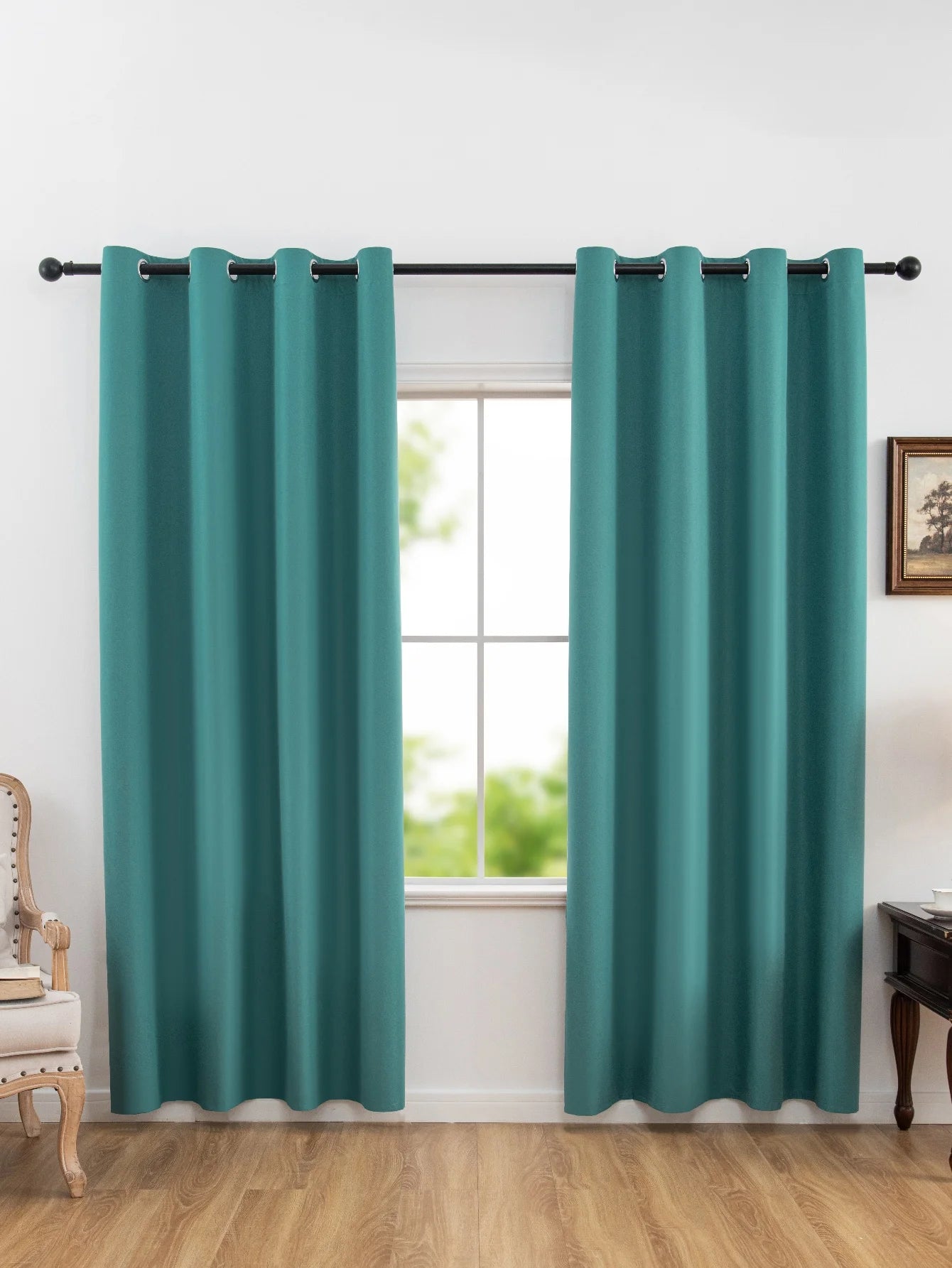 Privacy Drapes for Bedroom, Living Room,100% Blackout Curtains with Grommets.