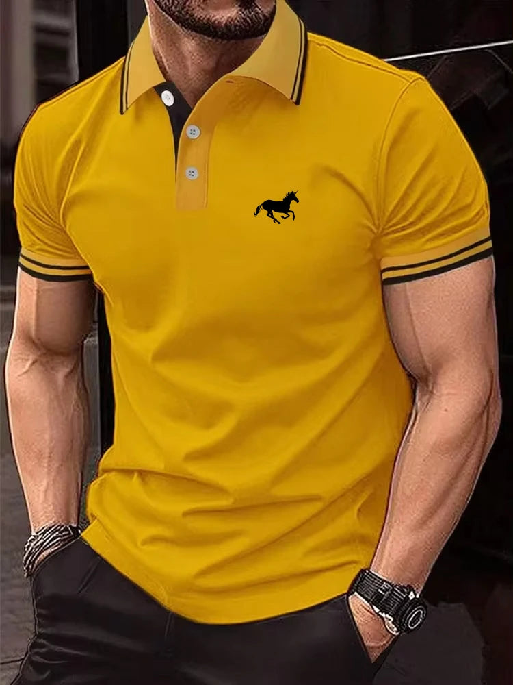 Men’s classic short-sleeve polo T-shirt, S–3XL