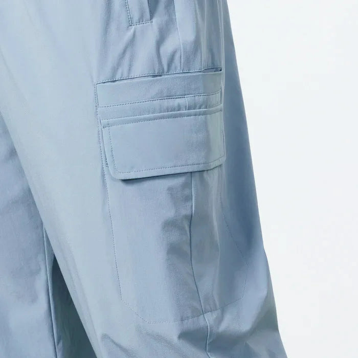 Trendy loose-fit drop-crotch casual trousers