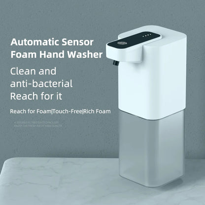 Rechargeable touch-free hand soap dispenser for clean, easy use