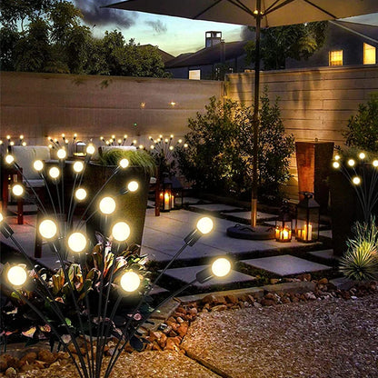 Waterproof solar garden lights for patios, yards, and pathways