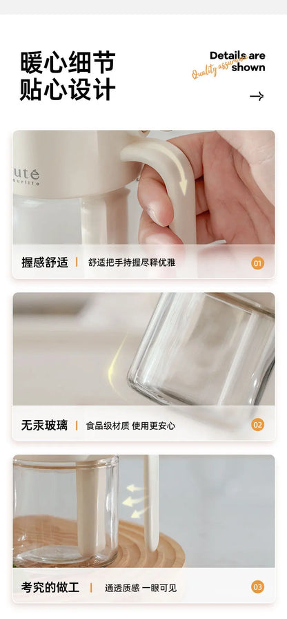 Durable glass seasoning containers with airtight lids for freshness