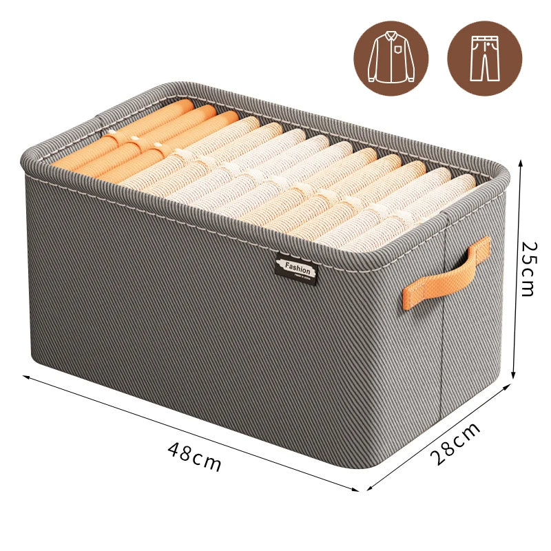 Durable wardrobe storage solution for sweaters, pants, and more