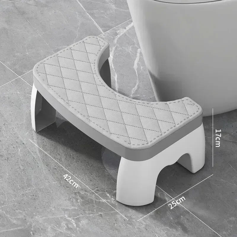 Ergonomic toilet foot stool for kids, adults, seniors, and pregnant women