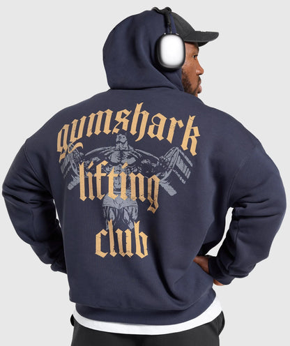 Trendy unisex letter-print hooded sweatshirt