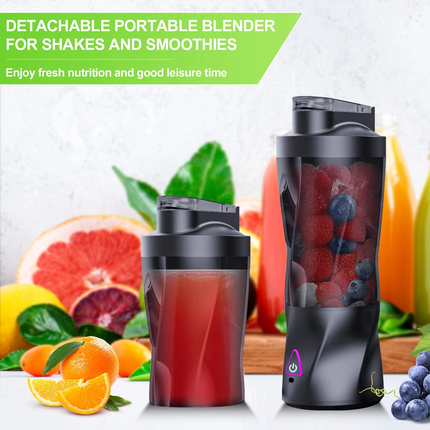 Outdoor-friendly blender cup—compact and multifunctional