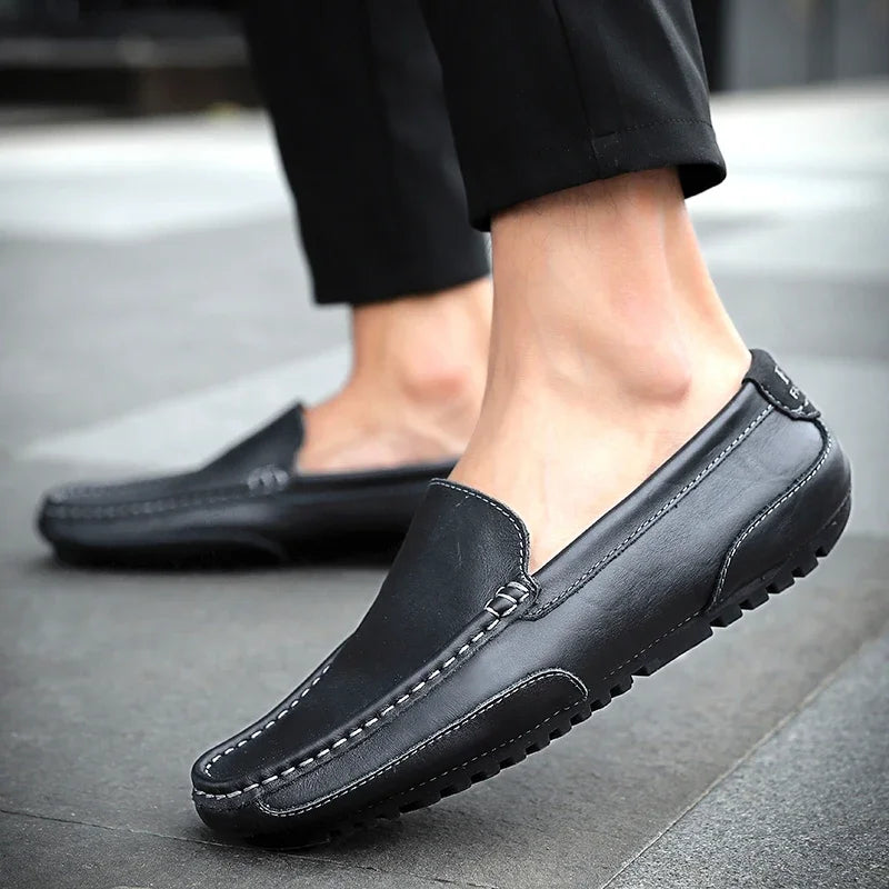 Stylish men’s classic moccasins for work and outings