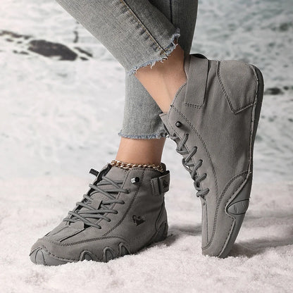 Women’s Winter Ankle Boots – Waterproof, Plush Fur Lined