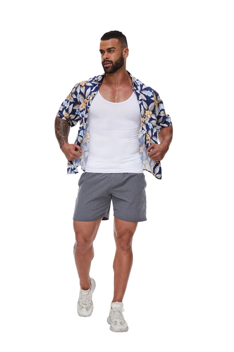 Men’s slim compression top for body shaping