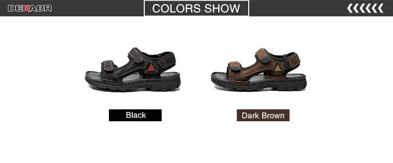 Fashionable non-slip outdoor leather sandals