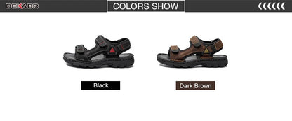 Fashionable non-slip outdoor leather sandals