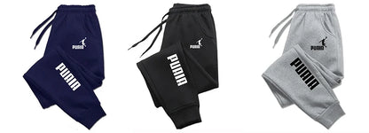 Men’s printed joggers, loose fit, autumn/winter streetwear