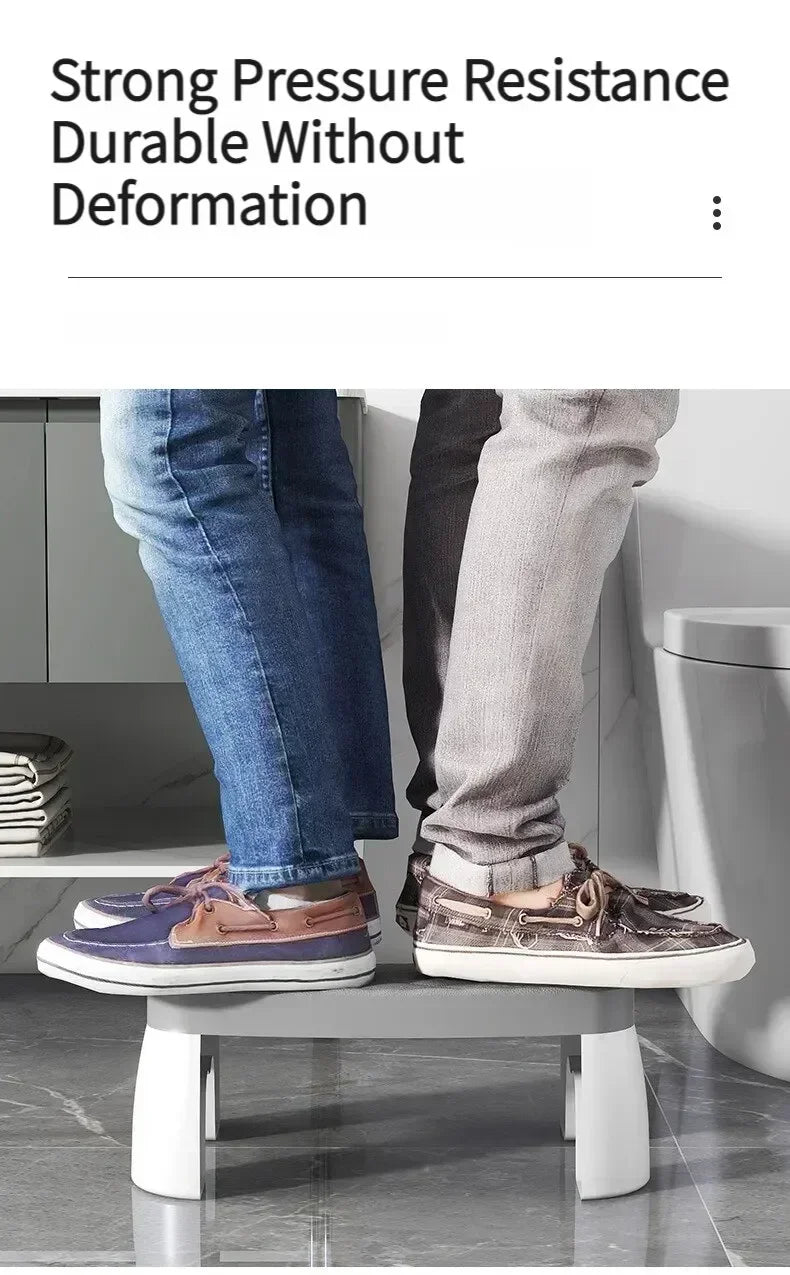 Ergonomic toilet foot stool for kids, adults, seniors, and pregnant women