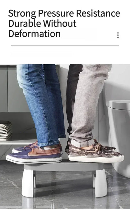 Ergonomic toilet foot stool for kids, adults, seniors, and pregnant women