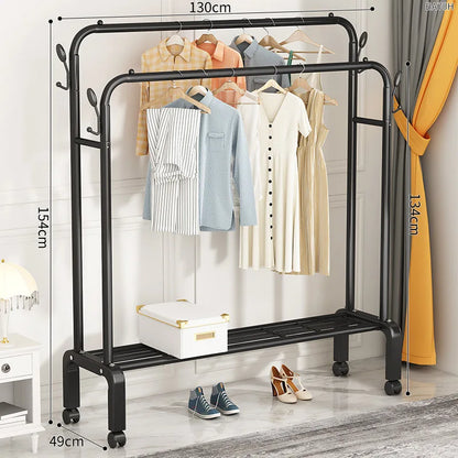 Freestanding clothes organizer for easy drying and hanging clothes