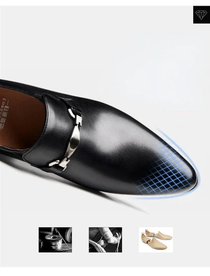 Classic high-quality leather men’s loafers