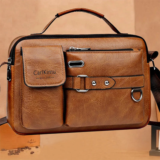 Large-capacity laptop briefcase for office, travel, or school
