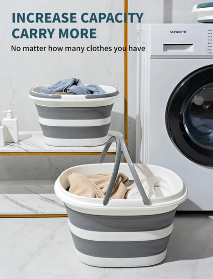 Lightweight foldable bucket—perfect for laundry, cleaning, and organizing