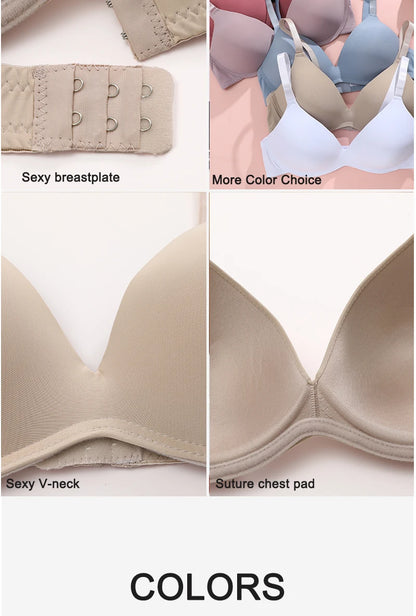 Women’s Seamless Push-Up Bra – No Wire, Breathable Design