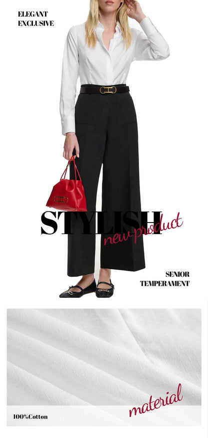 Stylish white shirt for professional women