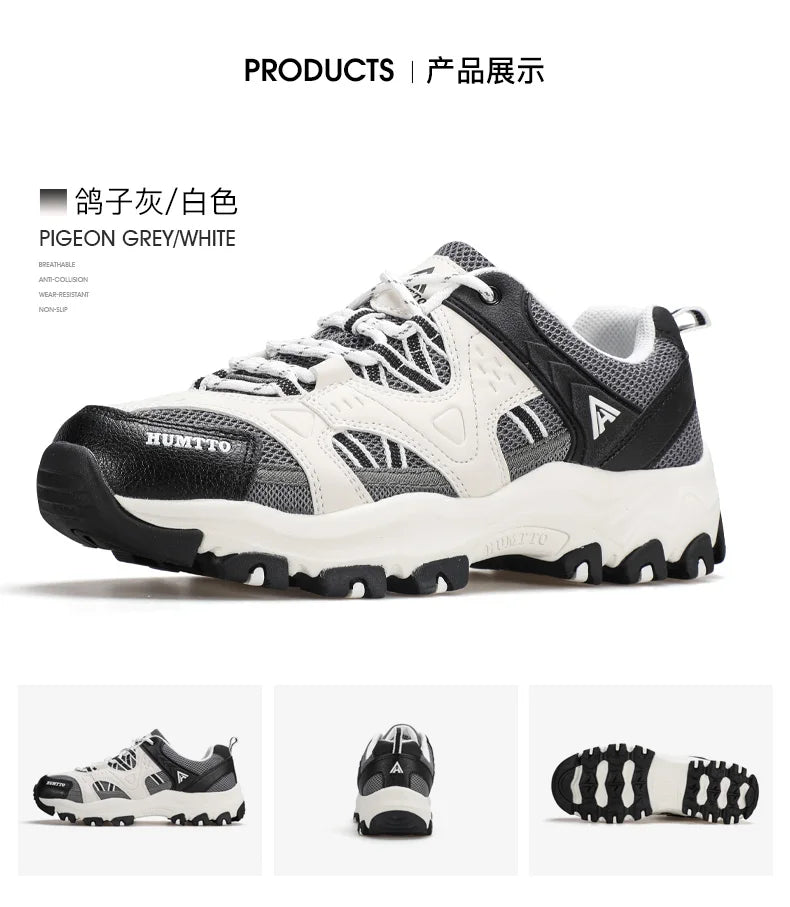 Unisex Outdoor Sneakers Wear-resistant Hiking Shoes For Men Women Non-Slip Tactical Climbing Shoes Breathable Trekking Sneakers
