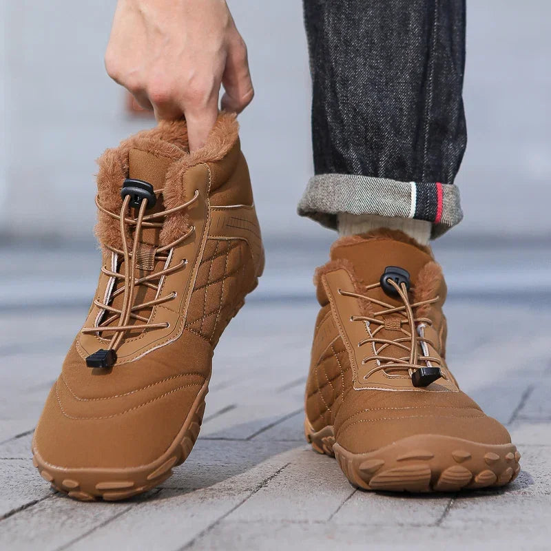 Winter Snow Boots – Warm Fur Lined, Non-Slip Barefoot Style