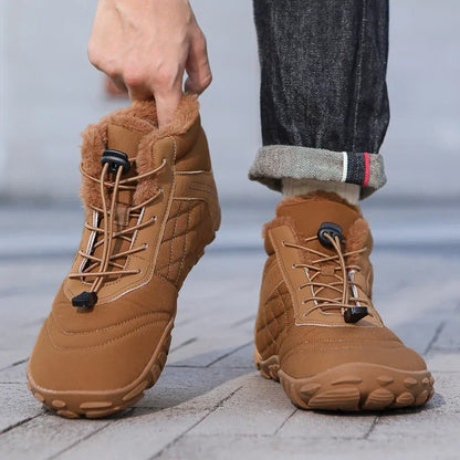 Winter Snow Boots – Warm Fur Lined, Non-Slip Barefoot Style