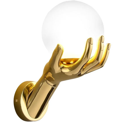 Creative resin and glass bedside wall light for stylish décor