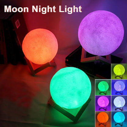 Decorative LED moon light for cozy indoor ambience