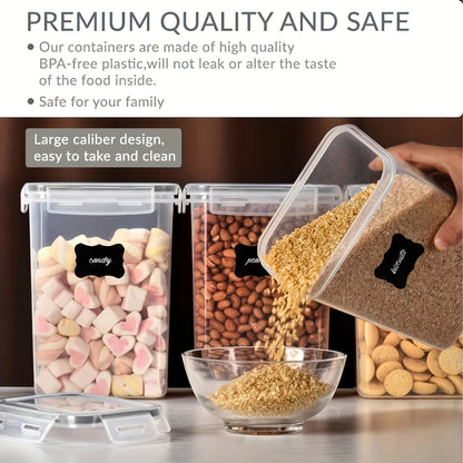 BPA-free sealed container for dry food storage