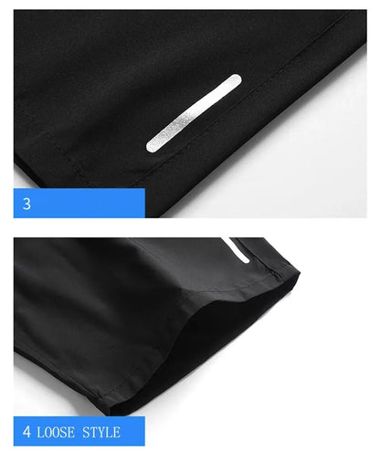 Men’s breathable summer sports shorts with elastic waist