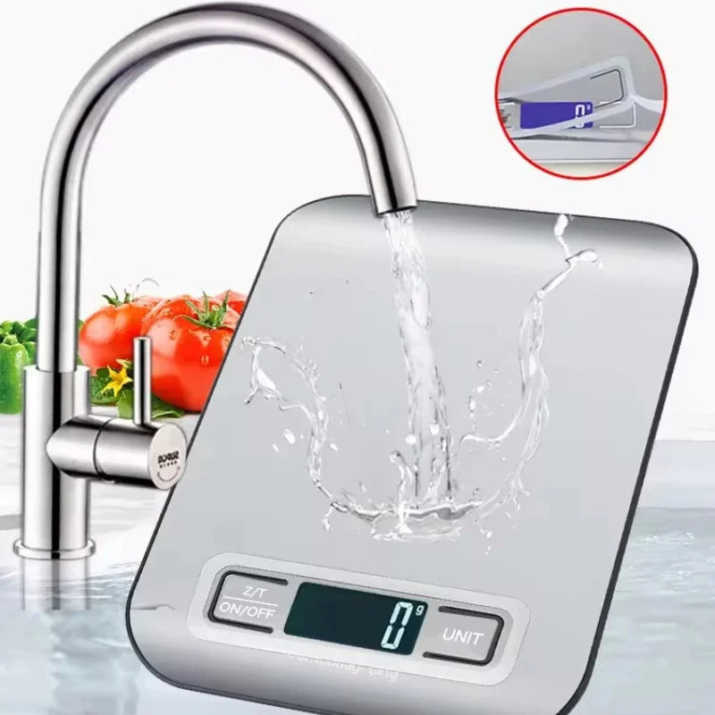 Stainless steel electronic scale for food and baking