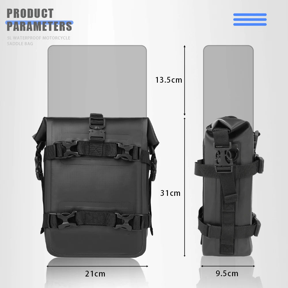 Compact protective bag for motorcycle maintenance gear