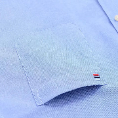 Smart casual cotton shirt with long sleeves, perfect for office or daily wear