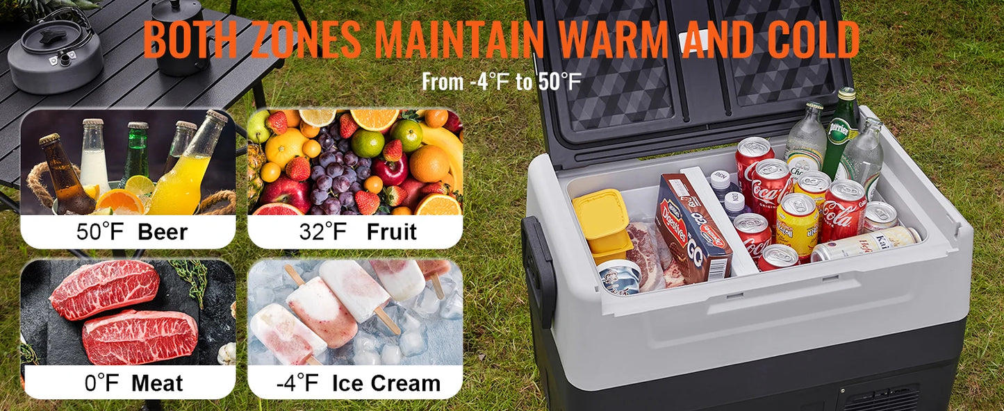 Mobile car refrigerator with wheels—compact, powerful, and easy to carry
