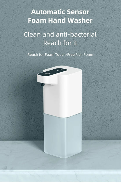 Rechargeable touch-free hand soap dispenser for clean, easy use