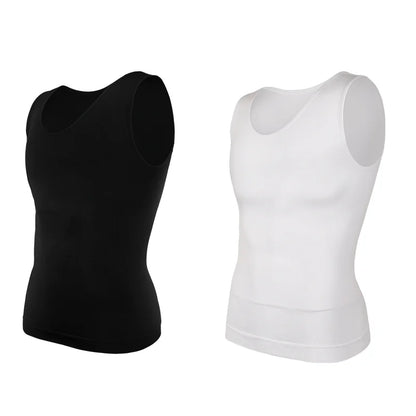 Men’s slim compression top for body shaping